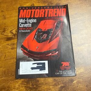 Motor Trend Magazine September 2019 70th Anniversary Corvette C8 Stingray